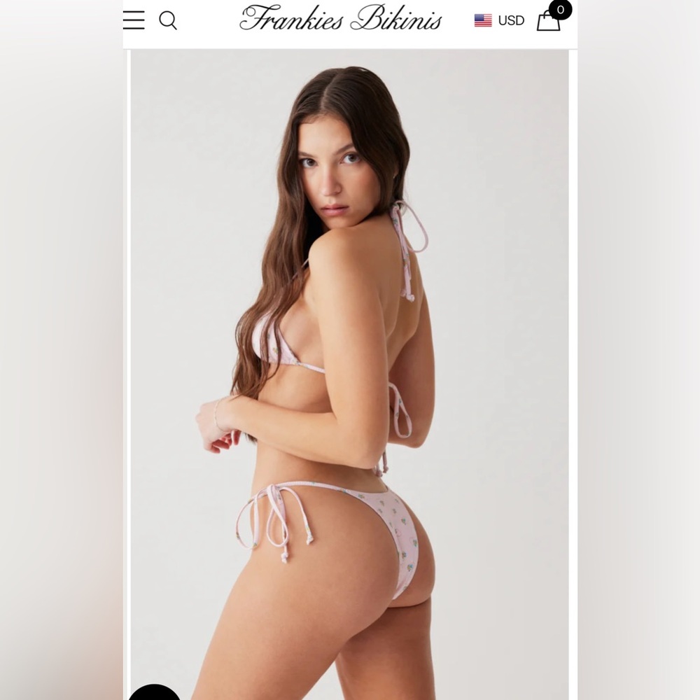 Frankie’s Bikinis Divine Reversible Skimpy Bikini Bottom